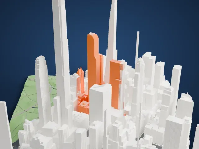 One57 model, West view