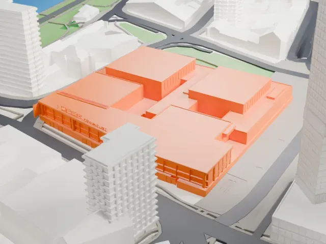 Oper Frankfurt model, North view