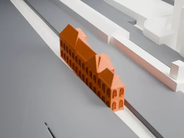 Oranienburg station model, North view