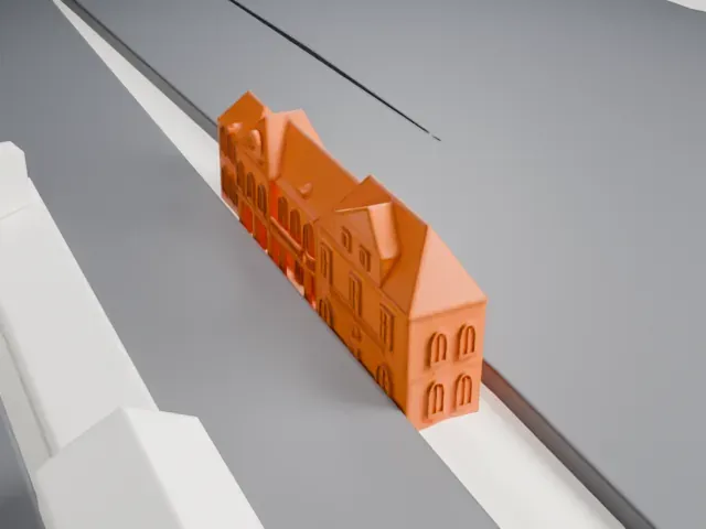 Oranienburg station model, South view