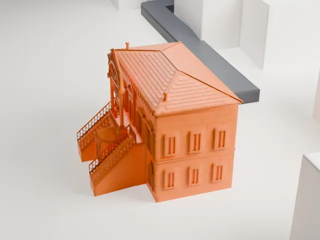 Orient House model, North view
