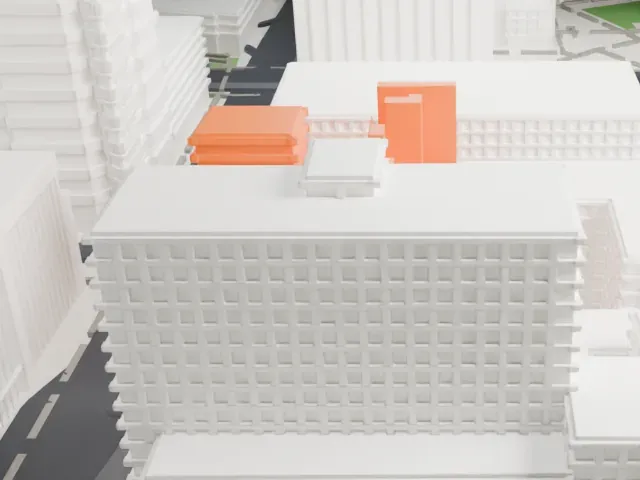 Orpheum Lofts model, North view