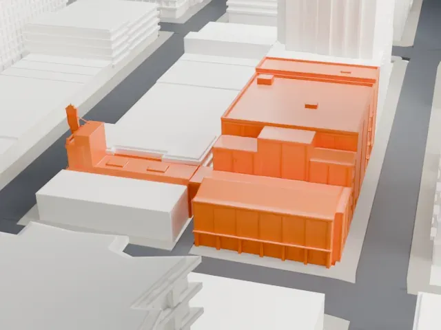 Orpheum model, South view