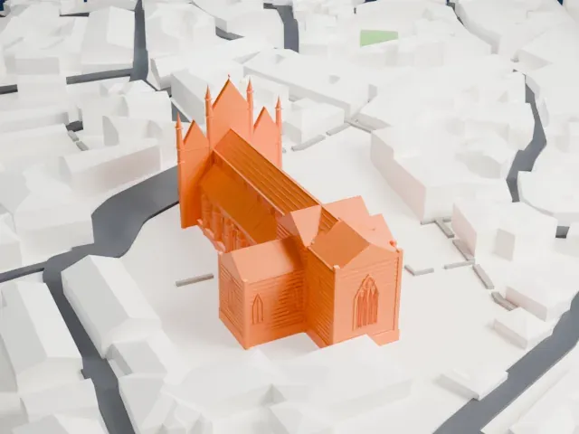Orvieto Cathedral model, East view