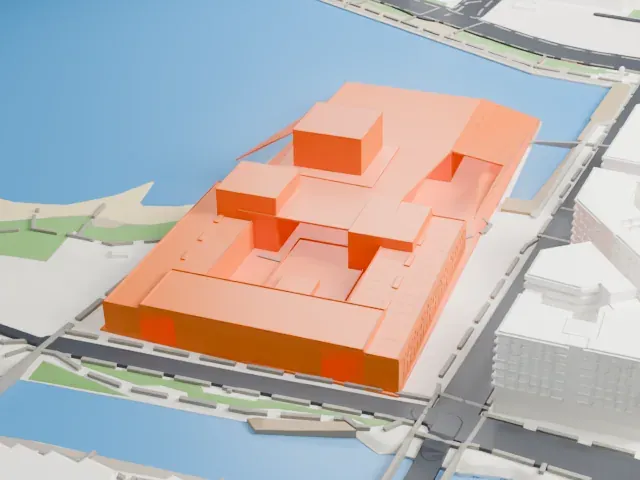 Oslo Opera House model, East view