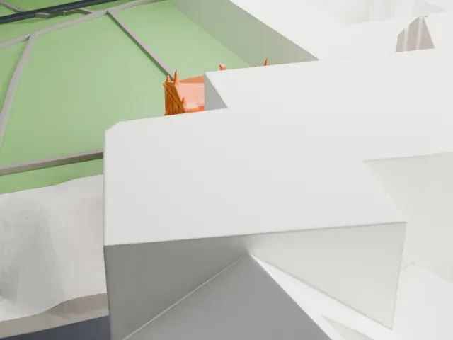 Ostrogski Palace model, North view