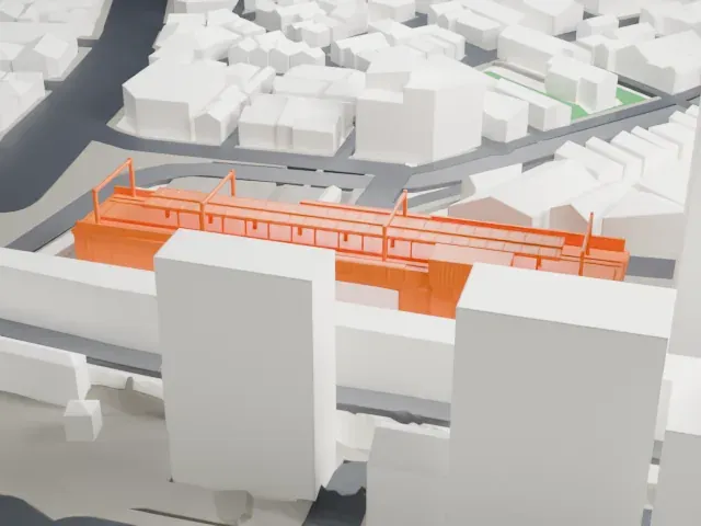 Ōtsuka Station model, North view