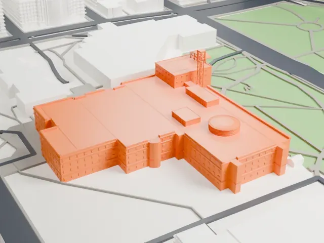 Ottawa City Hall model, East view