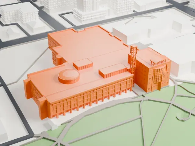 Ottawa City Hall model, North view