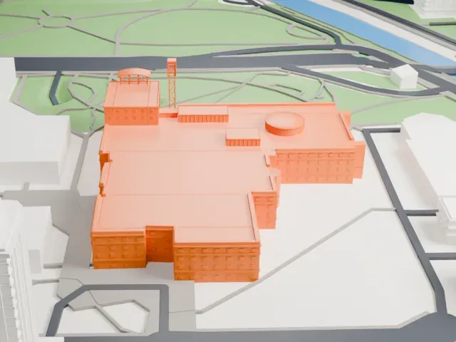 Ottawa City Hall model, South view