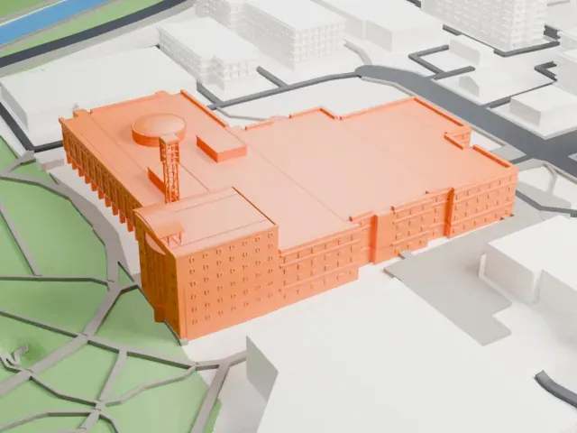 Ottawa City Hall model, West view