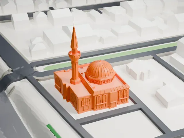 Ottawa Mosque model, East view
