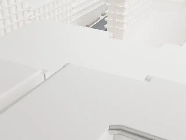 Our Lady of Esperanza Church model, West view