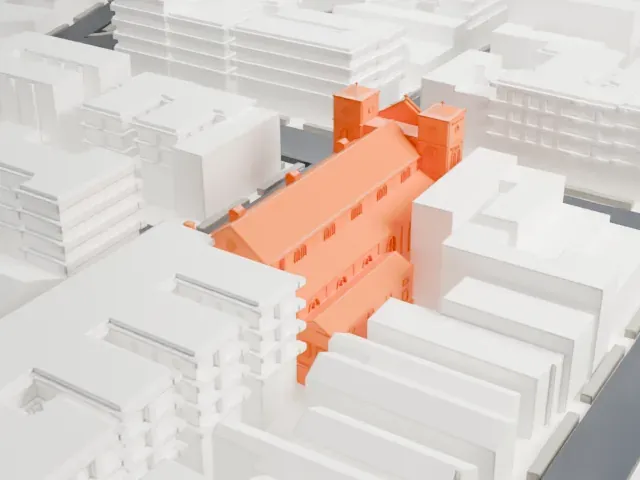 Our Lady of Mount Carmel Church, Bronx model, North view