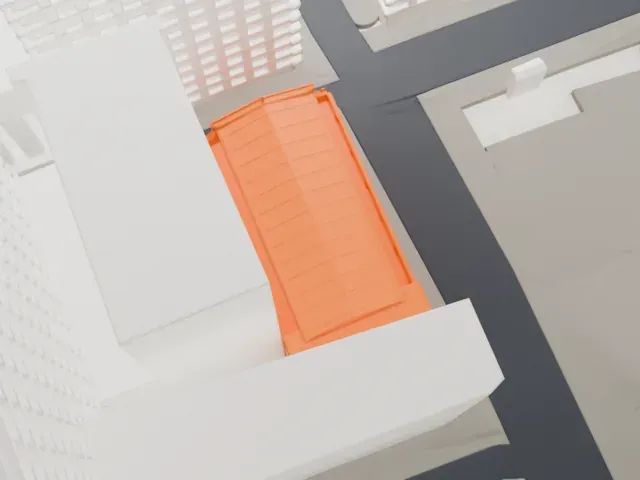 Our Lady of Victory Church model, East view