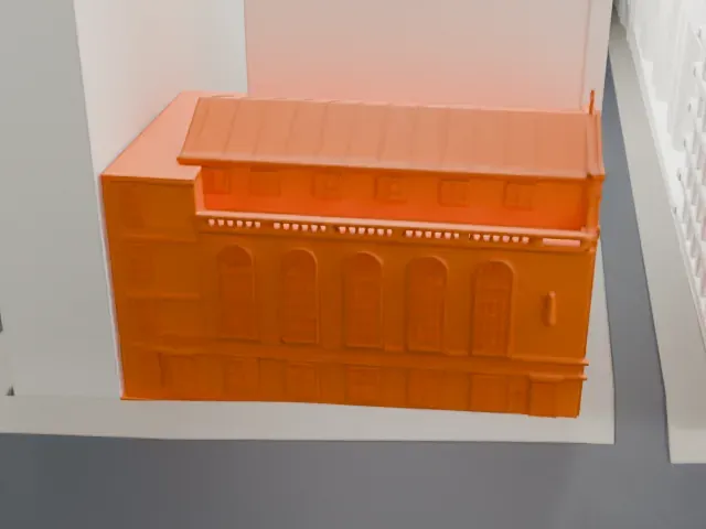 Our Lady of Victory Church model, West view