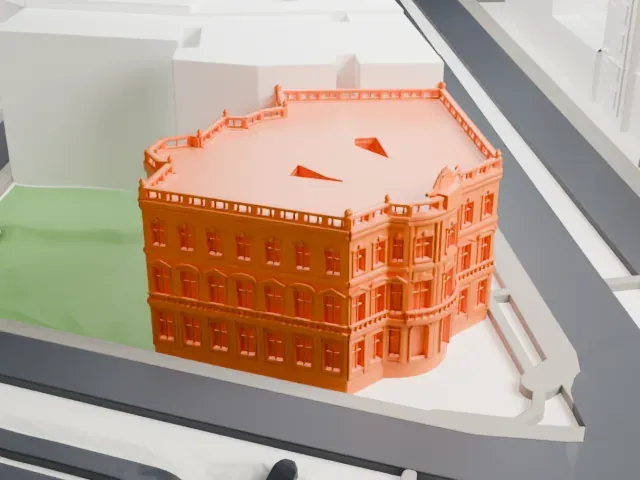 Palace of Linares model, West view