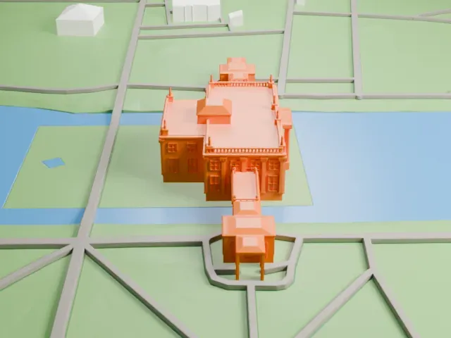 Palace on the Isle model, East view