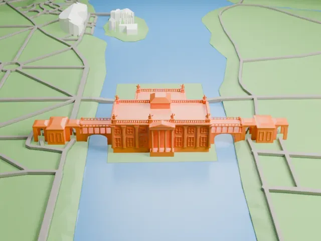 Palace on the Isle model, North view
