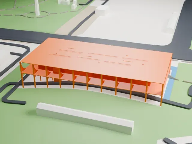 Palácio do Planalto model, North view