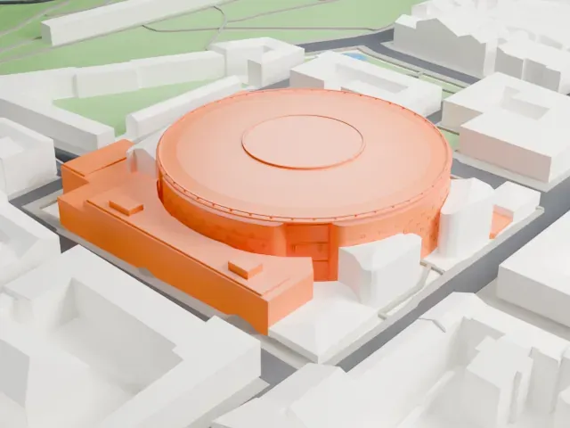 Palacio Vistalegre model, North view