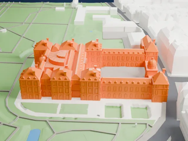 Palais du Luxembourg model, East view