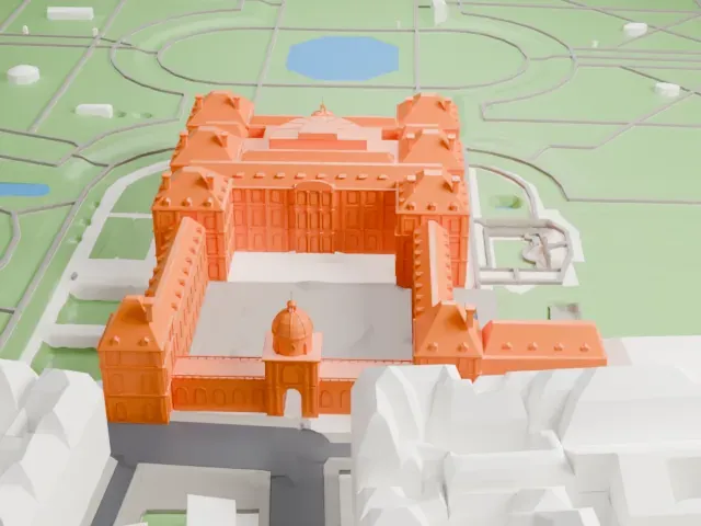 Palais du Luxembourg model, North view