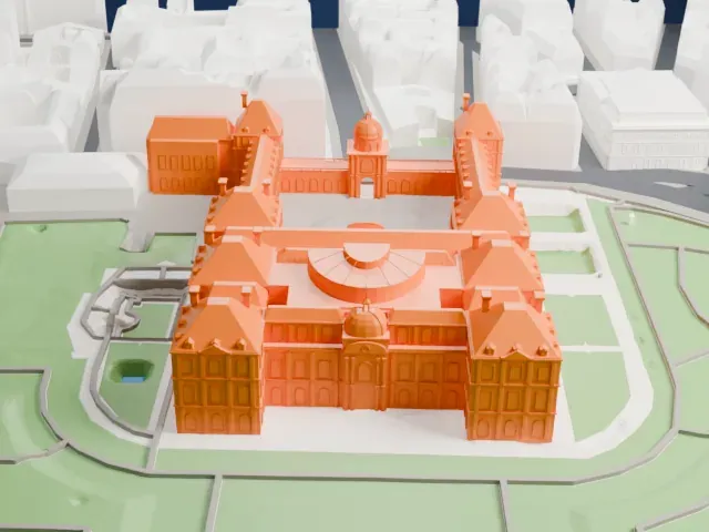 Palais du Luxembourg model, South view