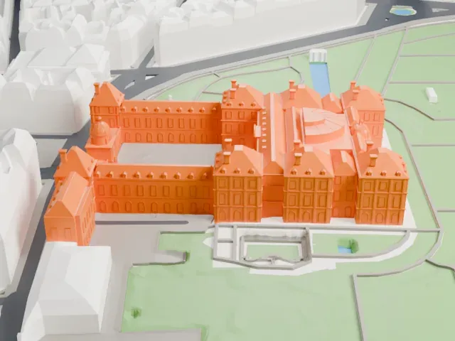 Palais du Luxembourg model, West view