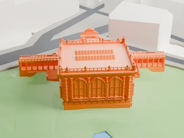 Palais Galliera model, South view