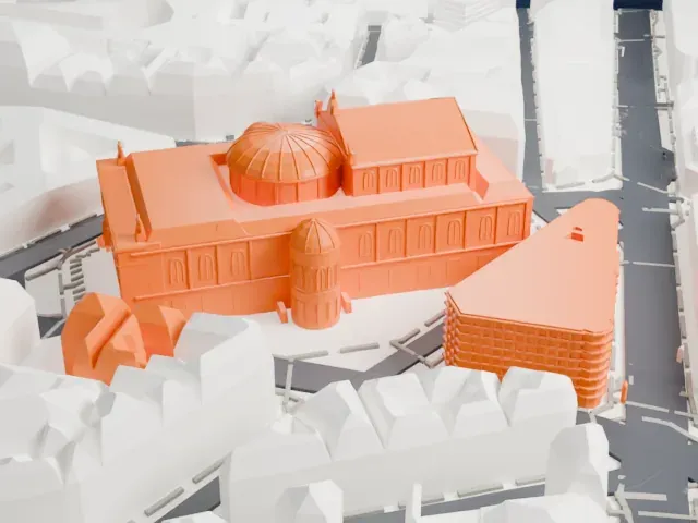 Palais Garnier model, East view