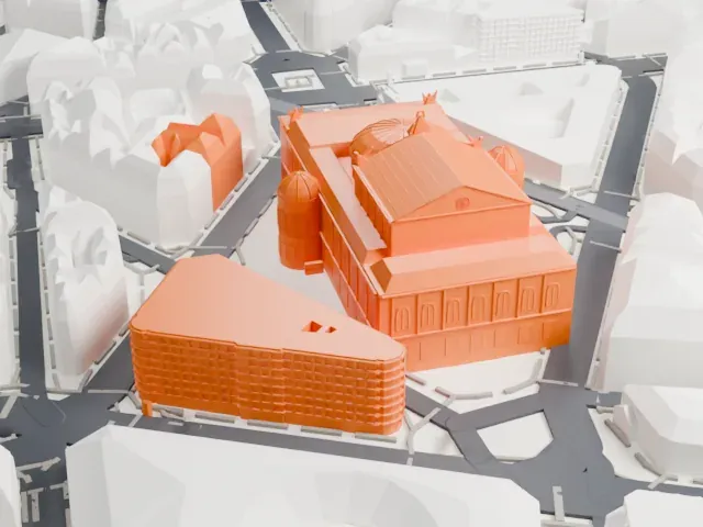 Palais Garnier model, North view