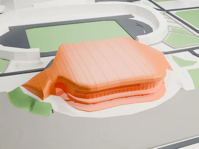 Palais Nikaïa model, East view