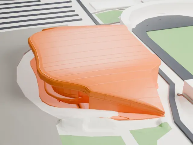 Palais Nikaïa model, North view