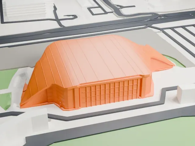 Palais Nikaïa model, West view