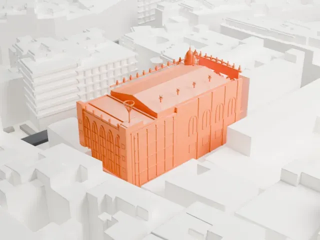 Palau de la Música Catalana model, East view