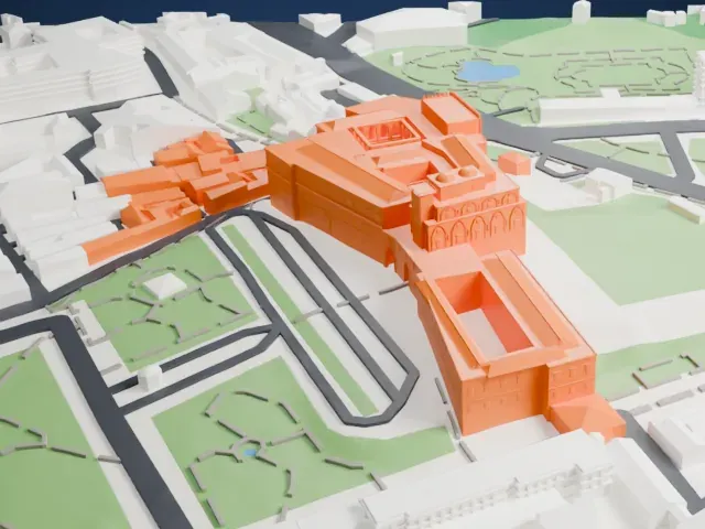 Palazzo dei Normanni model, North view