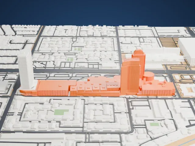 Palms Casino Resort model, South view