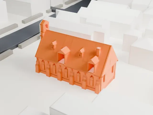 Pan American C.M.A. Church model, South view