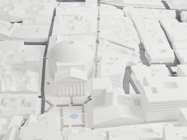 Pantheon model, North view