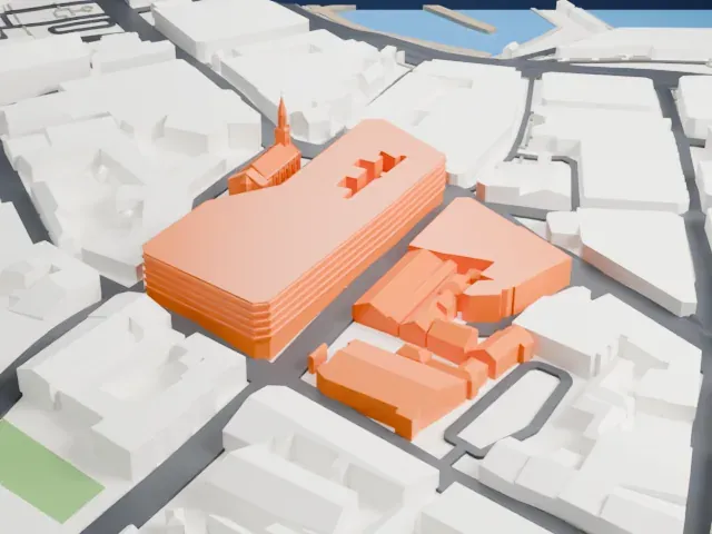 Papeete Cathedral model, East view