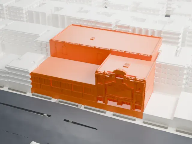 Paradise Theater, Bronx model, East view