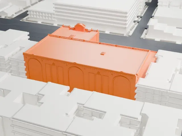 Paradise Theater, Bronx model, West view