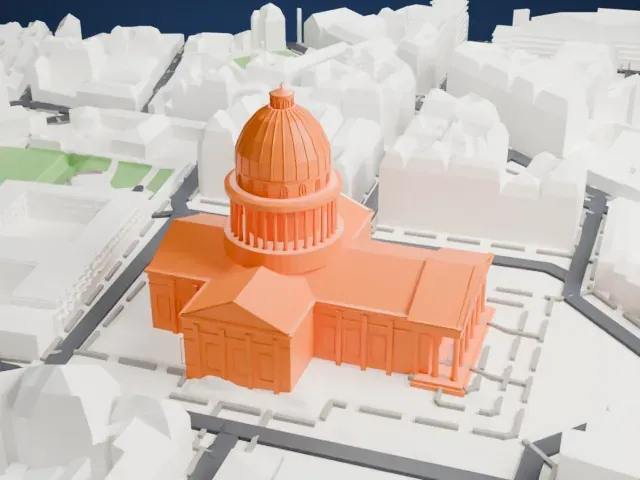 Panthéon, Paris model, North view