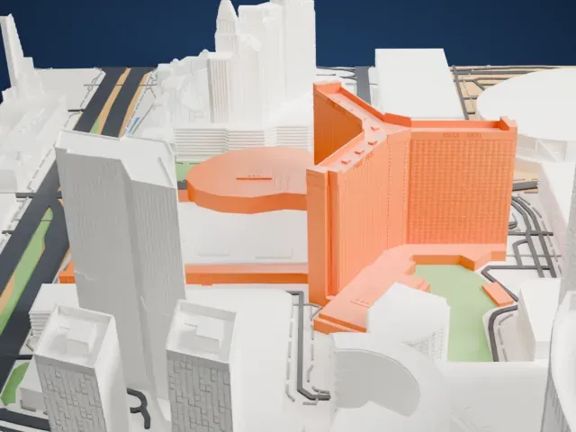 Park MGM model, North view