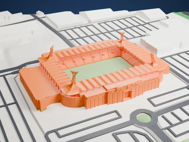 Parkstad Limburg Stadion model, North view