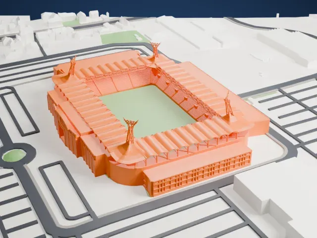 Parkstad Limburg Stadion model, West view