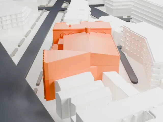 Parkway Theatre model, West view