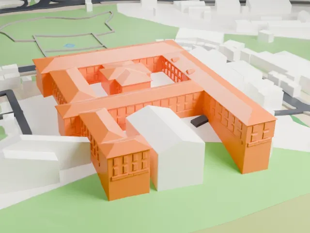 Parliament Building, Windhoek model, East view