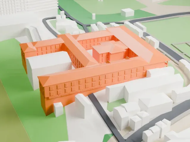 Parliament Building, Windhoek model, North view